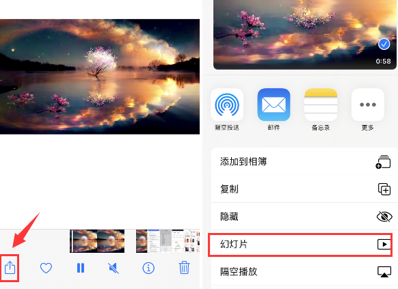 昌邑苹果14维修店分享iPhone14相册视频如何循环播放