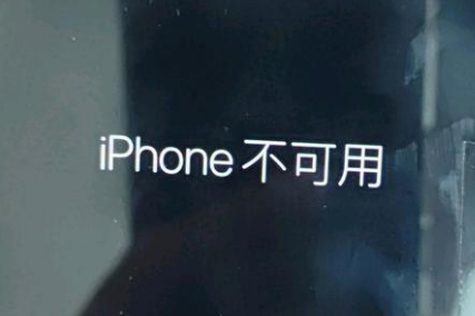昌邑苹果服务网点分享锁屏界面显示“iPhone 不可用”如何解决 