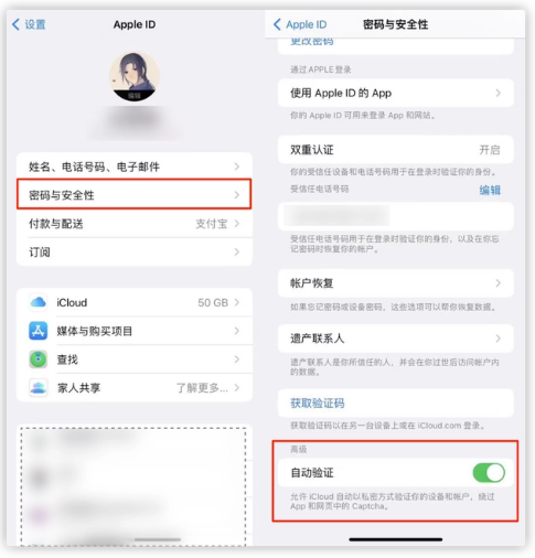 昌邑苹果手机维修分享iOS 16 自动验证功能开启方法 