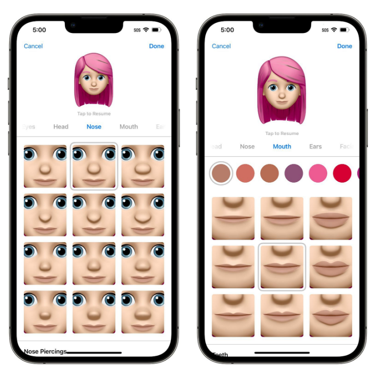 昌邑苹果手机维修分享​iOS 16中的拟我表情有了哪些变化和升级 